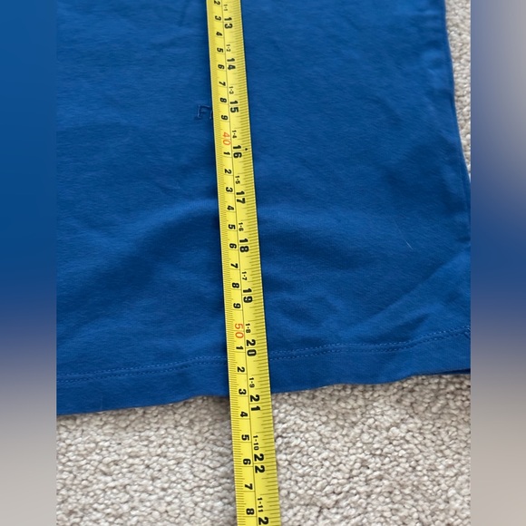 Frame‎ Frankie Ruched Puff Sleeve Tee In Slate Blue - Picture 9 of 9